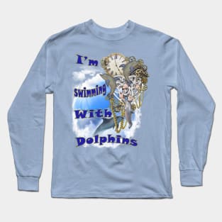 Swimming with Dolphins Long Sleeve T-Shirt